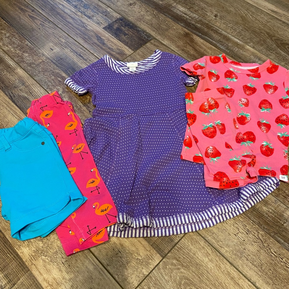 Hanna Andersson and Gap Kids Clothing Set - Purple, Red, Blue